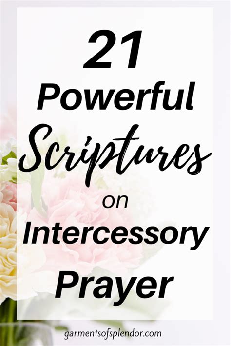 21 Powerful Scriptures On Intercession With Free Printables