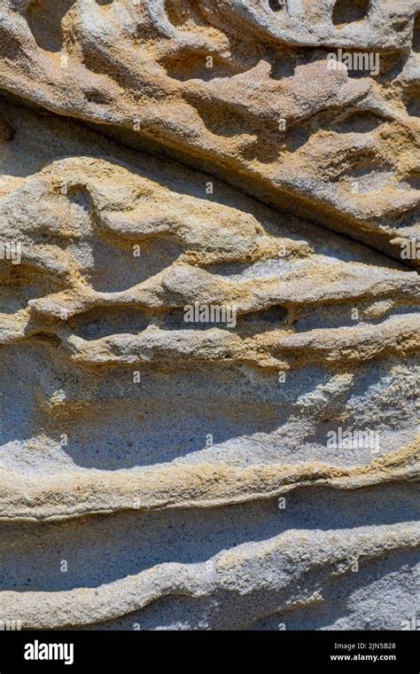 Natural Sand Formed By Erosion Of The Elements Rock Erosion Holes At