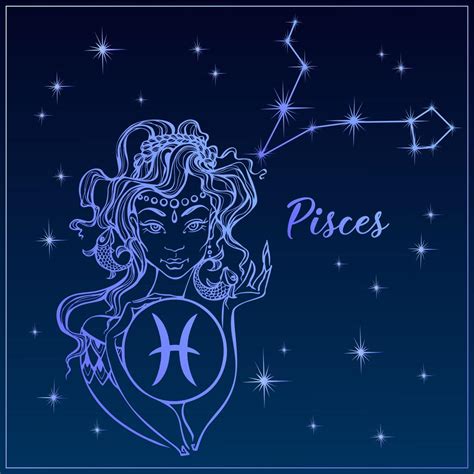 Zodiac Sign Pisces As A Beautiful Girl The Constellation Of Pisces