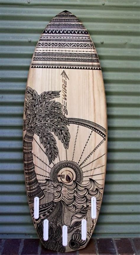 Mad Custom Wooden Surfboard Surfboard Art Skateboard Art Surfboard