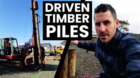 Driven Timber Piles Under Concrete Slab Foundation Nz Builder Youtube