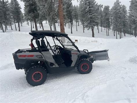 2015 Can Am Utility Vehicle Commander 1000 Xt With Kfi Snow Plow