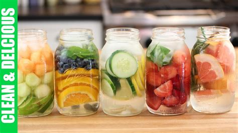 5 Refreshing Fruit Infused Waters Clean And Delicious Youtube