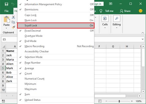 How To Unlock Scroll Lock In Excel Javatpoint