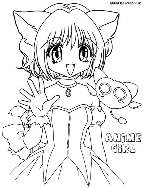 Anime Girl Coloring Pages Coloring Pages To Download And