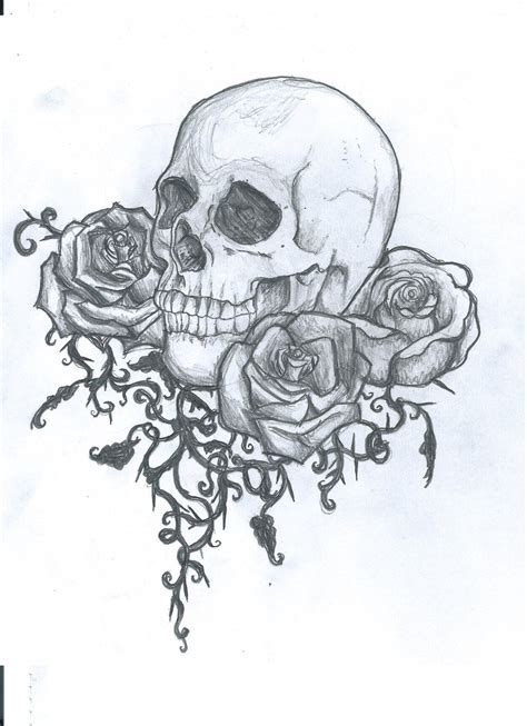 Skull And Roses Tattoo Design Skull Tattoo Flowers Skull Tattoo Picture Tattoos