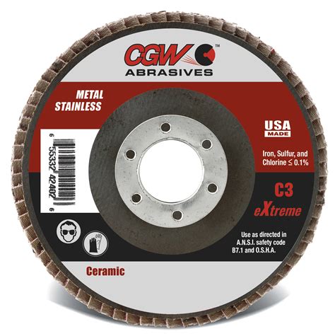 Cgw Ceramic Flap Disc Type 27 5 And 7 Sparky Abrasives