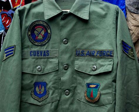ประมูลสินค้ามือสอง Vintage 1960 70s Og 507 Us Air Force Utility Shirt