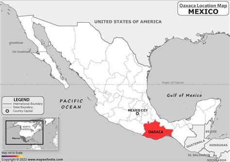 Where Is Oaxaca Located In Mexico Oaxaca Location Map In The Mexico