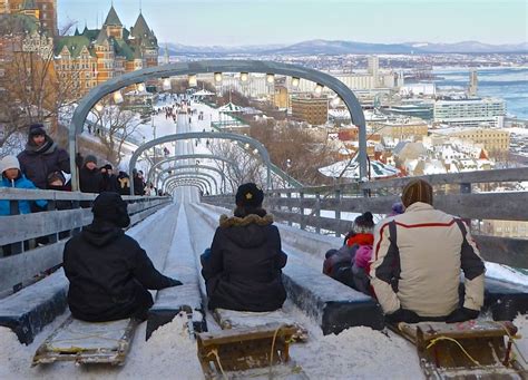 Quebec City Toboggan Run Dont Think Id Be Brave Enough To Do This
