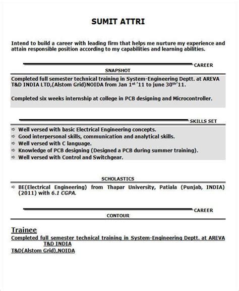 Sample resumes for freshers is one of most important resume format in job industry. Non Technical Resume Format - Resume Sample