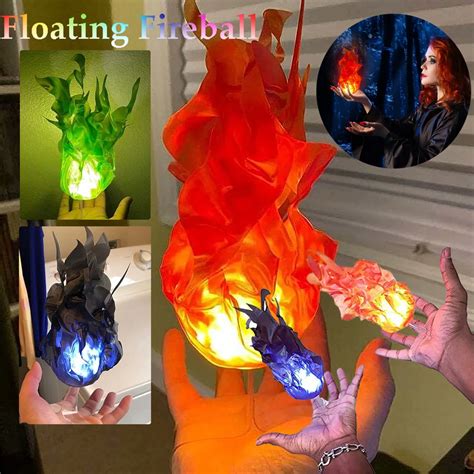 Halloween Floating Fire Funny Magic Tricks Props Floating Fireball