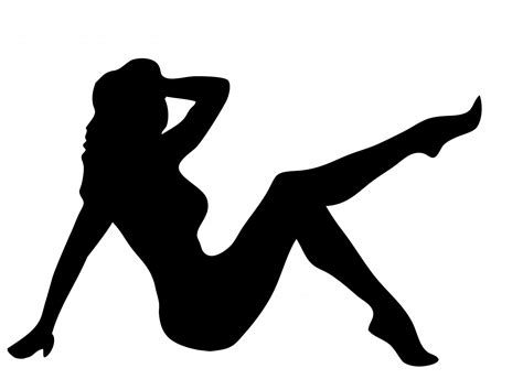 Excellent Curvy Girl Silhouette Clipart Design Vectorealy Girl Silhouette Clipart Design