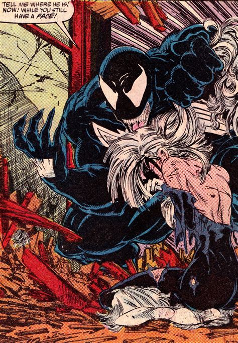 Venom And Black Cat By Todd Mcfarlane Via Amazing Spiderman Black Cat