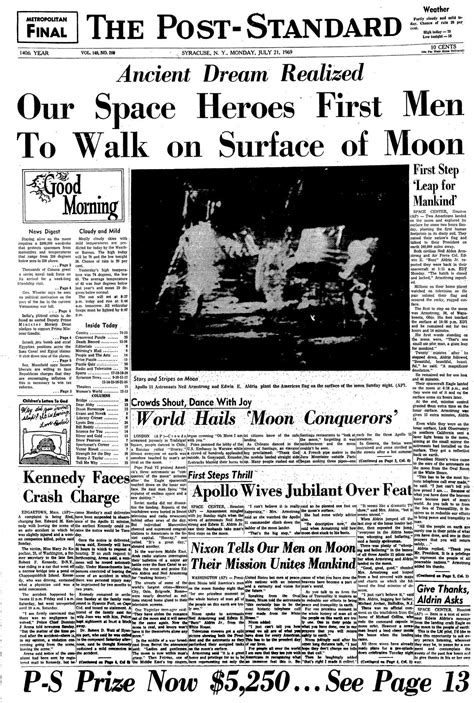 July 20, 1969: Watching from 240,000 miles away, Syracuse is awed by
