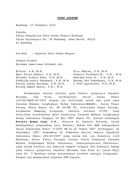 Contoh surat pernyataan ganti rugi kecelakaan. Tuntutan Contoh Surat Gugatan Pencemaran Nama Baik ...