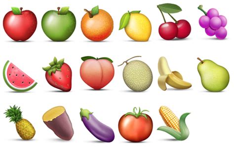Emoji Blog • Fruit And Vegetables Emoji