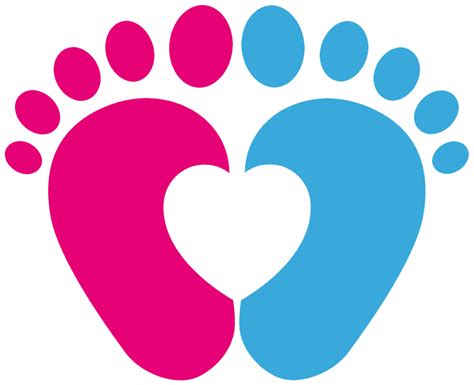 Download Pink Baby Footprints Png Image Black And White Baby Feet