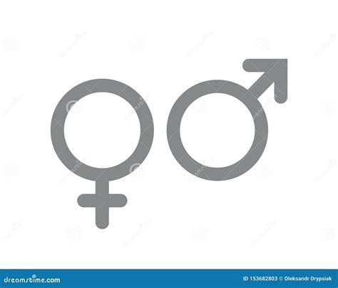 Male And Female Icon Gender And Sexual Orientation Symbols Stock