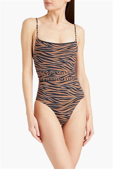 ANEMOS Tiger Print Swimsuit THE OUTNET