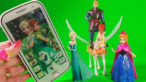 Disney Frozen Toy Cell Phone With Songs Music And Flashing Lights With