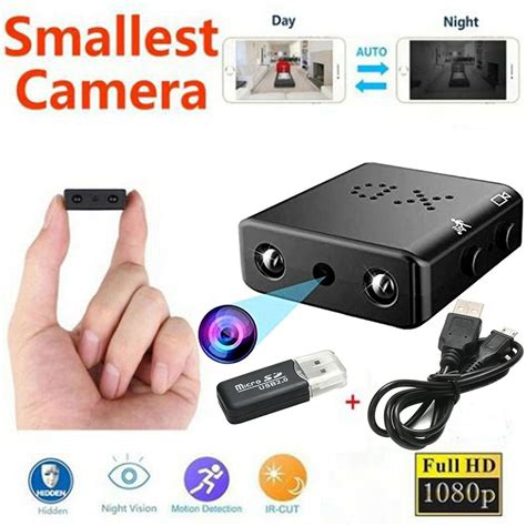 Smallest Spy Hidden Camera Xd Mini Hd 1080p Small Micro Covert Nanny Camera With Night Vision