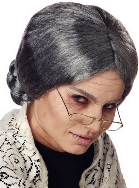 grandma granny grandmum old mrs santa women costume wig ebay