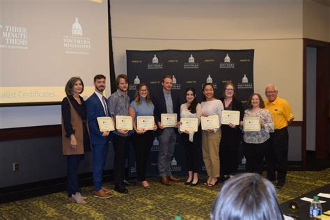 Winners Announced In Usms Annual Three Minute Thesis Competition The
