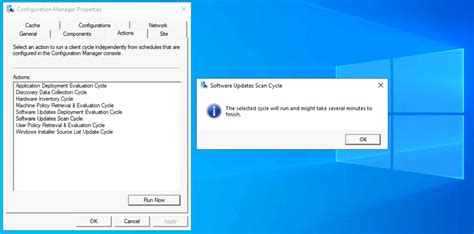 Configmgr Software Updates Scan Cycle Client Action Sccm Configuration Manager Endpoint
