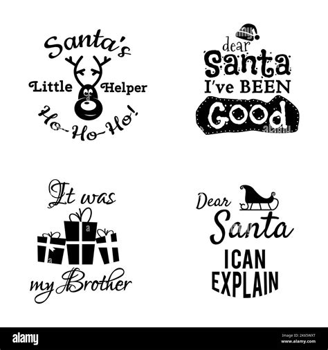 Christmas Calligraphy Quotes Designs Xmas Typography Labels Happy