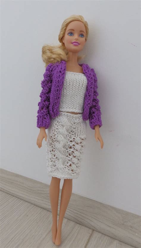Knitting Pattern Pdf Cotton Candy Barbie Outfit Barbie Etsy Barbie