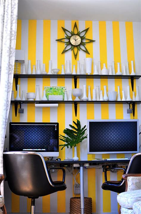 10 Striped Home Office Accent Wall Ideas Inspirations