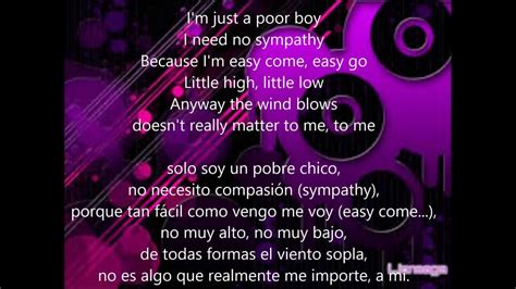 queen bohemian rapsody lyrics letra Ingles/español - YouTube