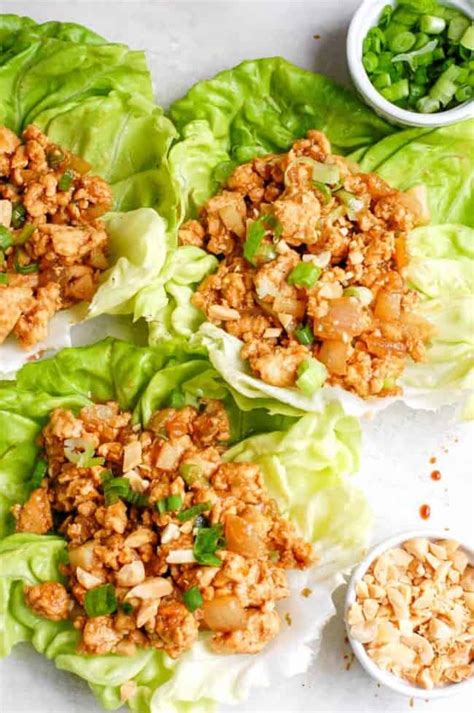 Healthy Chicken Lettuce Wraps Erin Lives Whole
