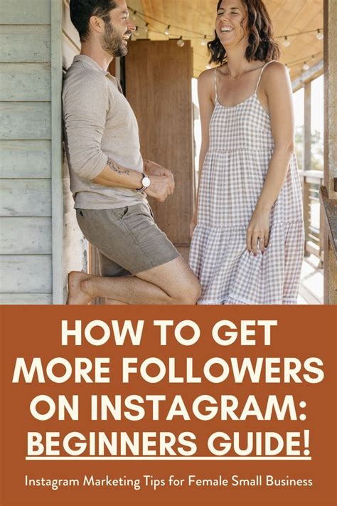 A Man And Woman Standing Next To Each Other With The Text How To Get More Followers On Instagram