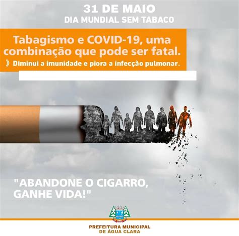 Dia Mundial Sem Tabaco Prefeitura De Gua Clara