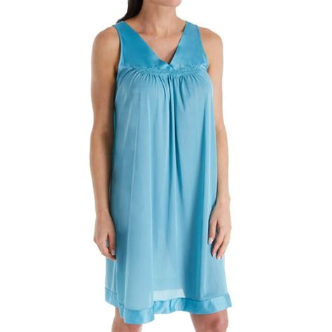 Exquisite Form Womens Exquisite Form 30107 Coloratura Sleeveless Short Nightgown Walmart