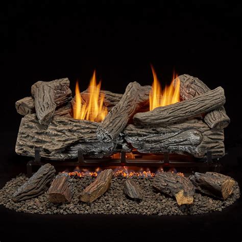 Gas fireplace logs helps to create a relaxing and comfortable ambiance to your home. BLUEGRASS LIVING 24 in. Vent Free Propane Gas Log Set with Remote-B24PR-ES1 - The Home Depot