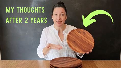 AIDEA Acacia Wood Dinner Plates Review YouTube