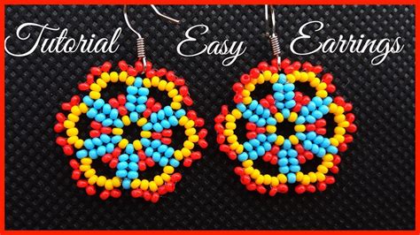 Easy Lace Seed Bead Earrings Tutorial For Beginners Youtube