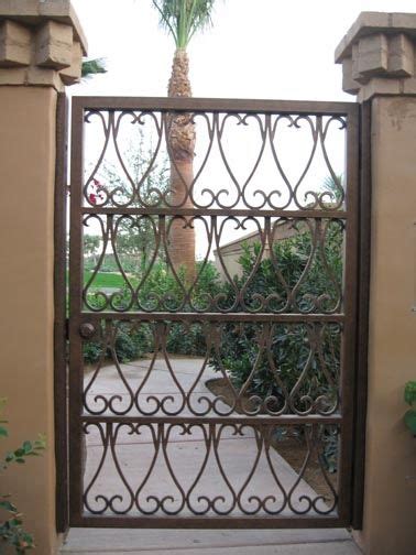 Wrought Iron Metal Gates For Courtyards And Gardens Fence Gate Design