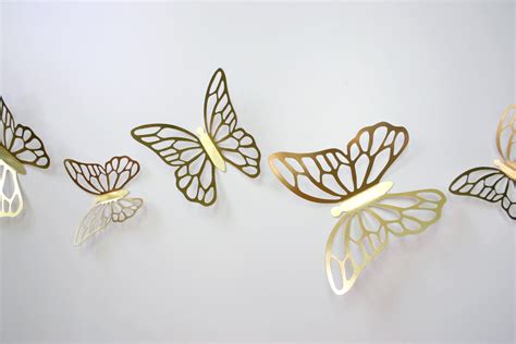Gold Butterfly Stickers 10 Style 1 Etsy