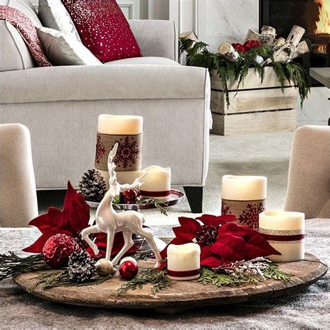 46 Popular Christmas Theme Coffee Table Decoration Ideas Pimphomee