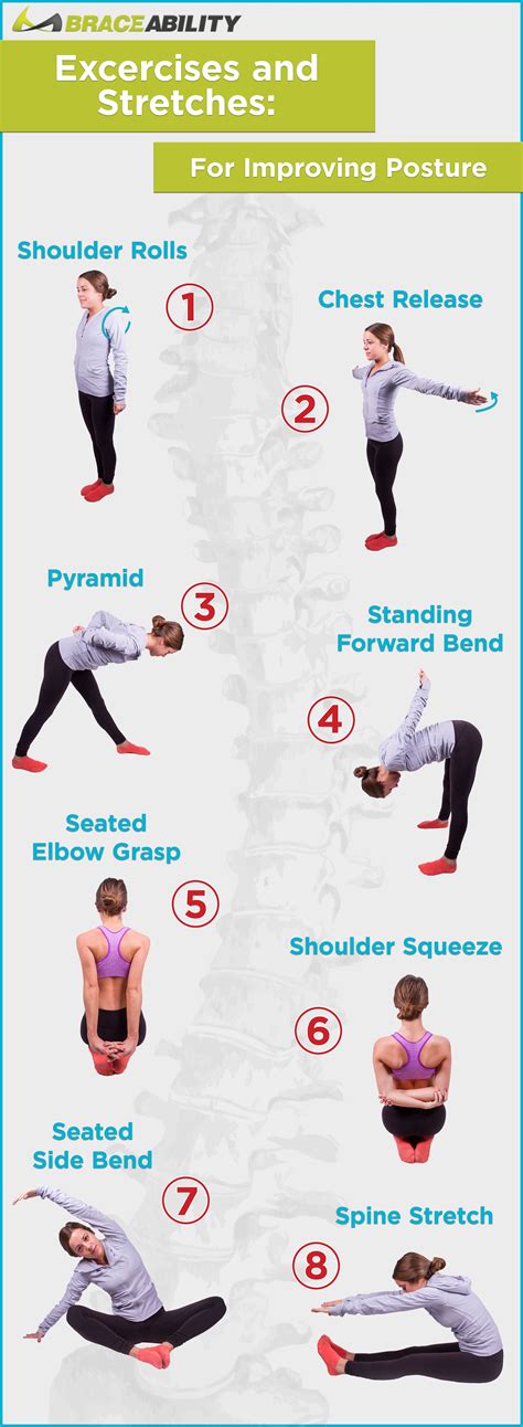 Dont Be A Slouch 8 Easy Stretches For Improving Posture Posture Exercises Good Posture