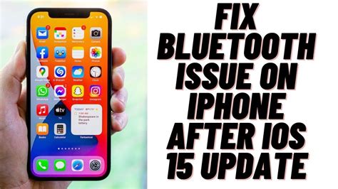 Fix Bluetooth Issue On IPhone After IOS 15 Update YouTube