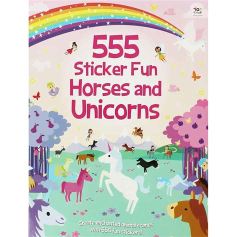 555 Sticker Fun Horses And Unicorns 3 For £10 Books And Pieces