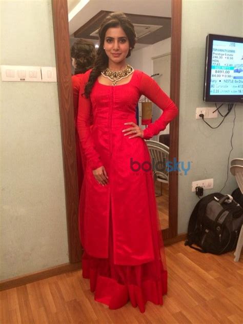 Samantha Ruth Prabhu In Red Gown Photos Pics 278471 Boldsky Gallery