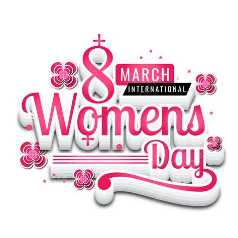 Dia Internacional Da Mulher E Feliz Em 8 De Março Clipart Vetor Png