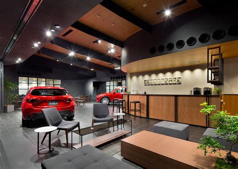 Suppose Design Office Completes Car Showroom For Mazda Car Showroom