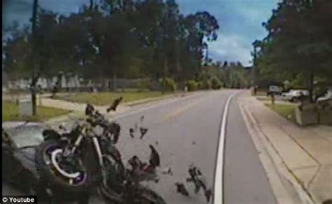 Nick Oleary Motorcycle Crash Video Surveillance Footage Captures
